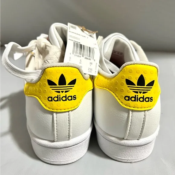 New Adidas Lego White Sneakers Shoes size 5.5 US - Picture 4 of 6